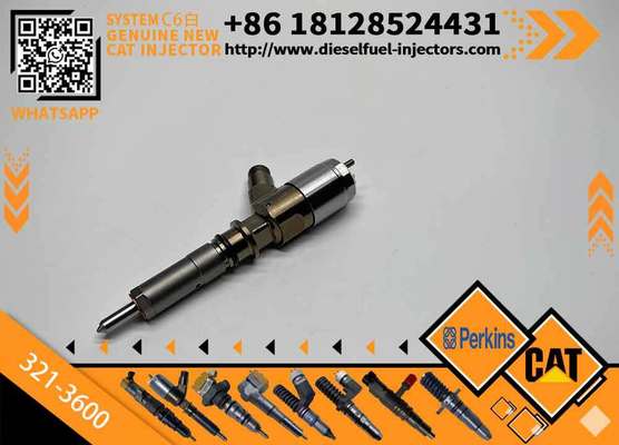 Original 321-3600 C6.6 Engine Fuel Injector for Excavator 320D Construction Machinery Parts Common Rail Injector 3213600